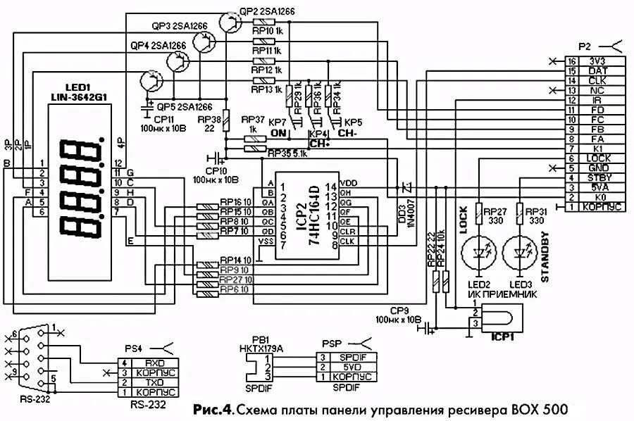 Gx3235s схема принципиальная электрическая Ремонт СТВ приёмников BOX 500, GLOBO 7010CXE и OPTICUM 7100CXE - RRET