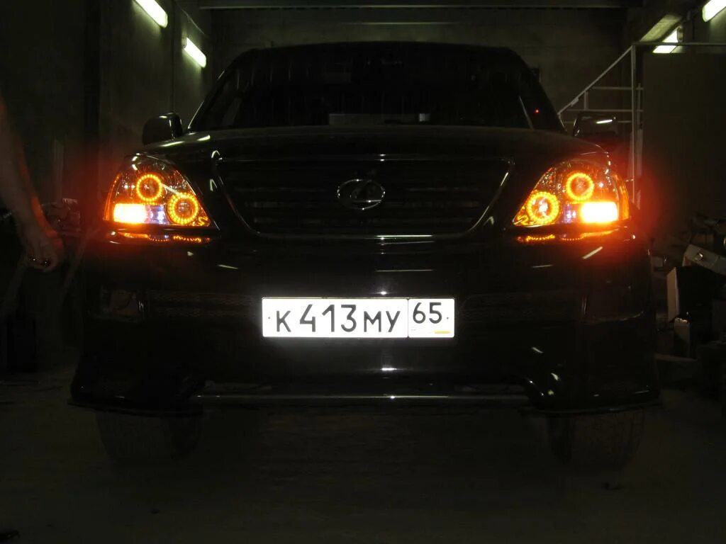 Gx470 тюнинг фар Lexus GX 470 Тюнинг передней оптики