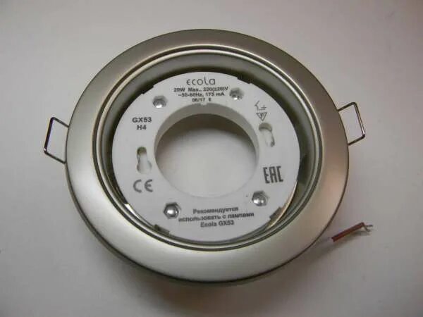 Gx53 xx 2 6w ecola электрическая схема Тонкий светильник GX53 H4 (Жемчуг)