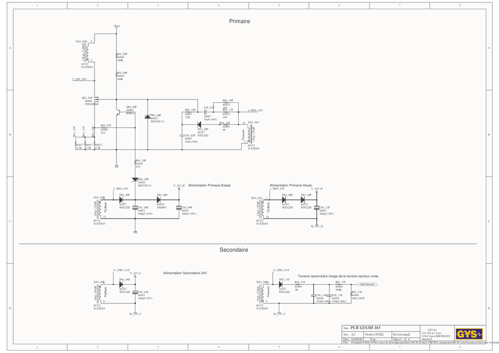 Gysmi 165 схема принципиальная электрическая Schalttafel GYSMI 165 Schaltplan Manualzz