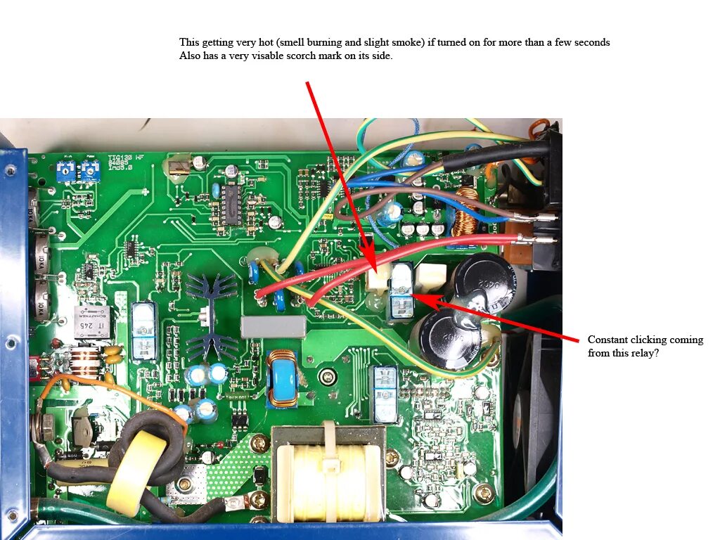 Gysmi 165 схема принципиальная электрическая Gysmi inverter gone pop (again) MIG Welding Forum