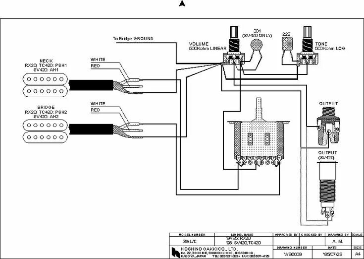 H h распайка 30 Wiring Diagram For Electric Guitar Guitar, Diagram, Guitar building