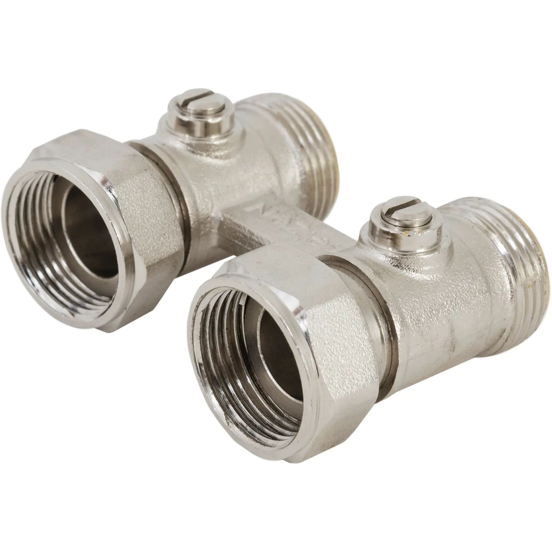 H образный узел нижнего подключения Узел нижнего подключения прямой Heizen 3/4"x1/2" для стальных радиаторов 446659 