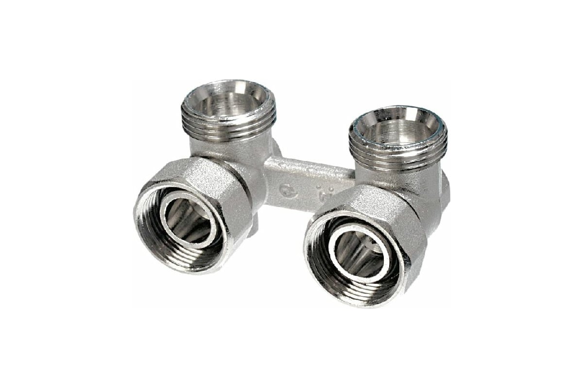 H образный узел нижнего подключения Угловой узел с шаровыми кранами Comisa конусный, двухтрубный 3/4 8821025 - выгод