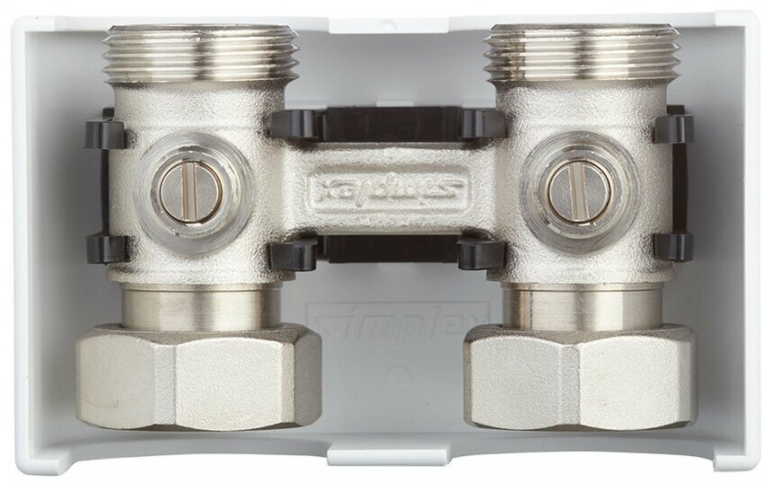 H образный узел нижнего подключения Узел нижнего подключения прямой Simplex Standard Line D1/50 H-образный 1/2 НР(ш)