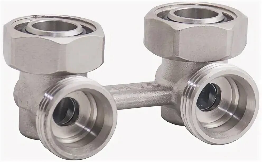 H образный узел нижнего подключения Узел нижнего подключения радиатора Gappo для двухтрубной системы Н-образный, угл