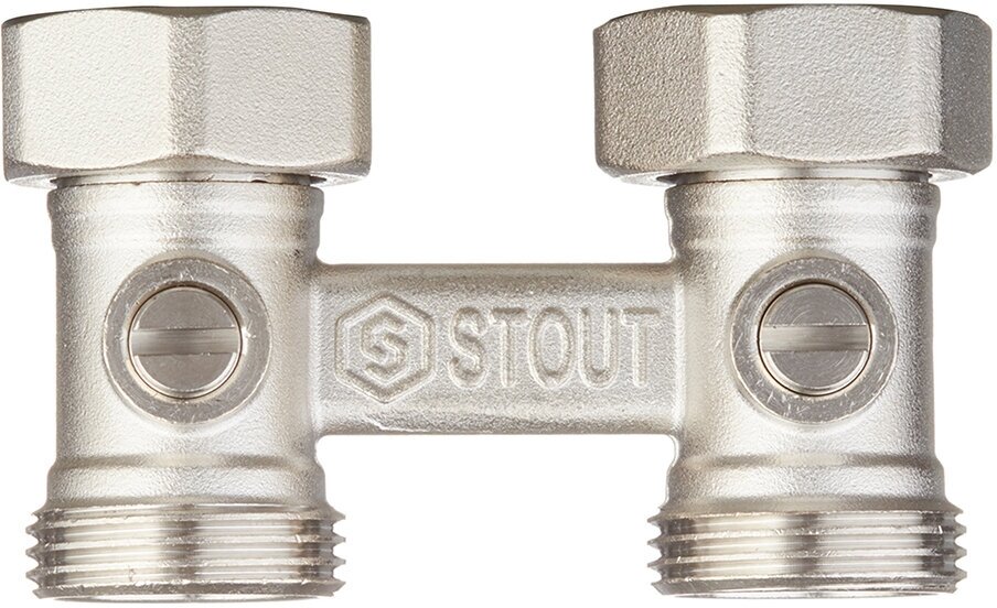 H образный узел нижнего подключения SVH-0002-000020 STOUT Узел нижнего подключения радиатора для двухтрубной системы