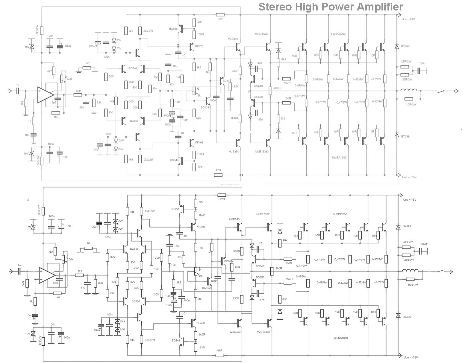 H схема усилитель G Decan Depune mărturie high power audio amplifier circuit uşor amesteca în star