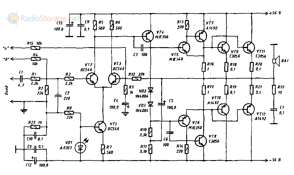 H схема усилитель Модуль усилителя класса D для сабвуфера на микросхеме IR2111 быстро