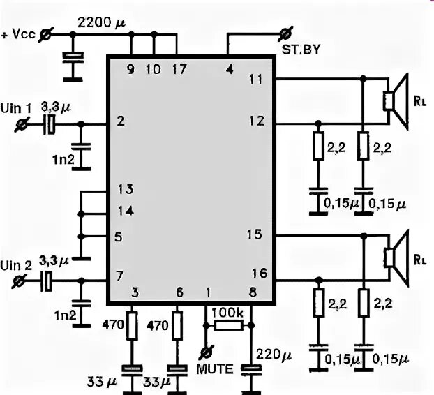 H схема усилитель TA8215H Audio IC parameters, equivalents, app notes and cross reference (Pag. 1/