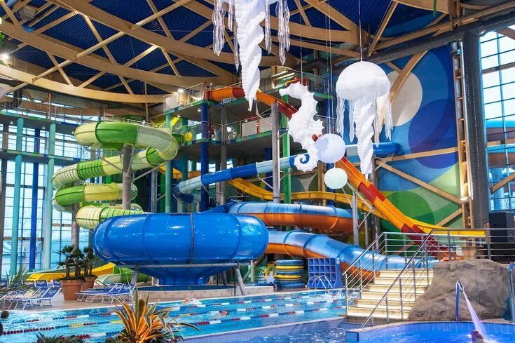 H2o ростов фото H2O Waterpark, Rostov-on-Don, Russia Water park rides, Water park, Indoor waterp
