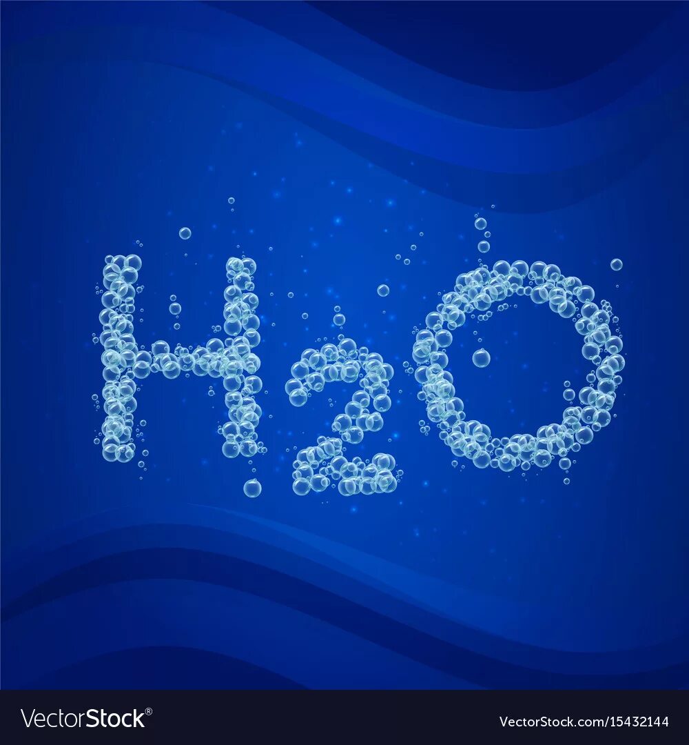 H2o вода фото Water bubble background h2o Royalty Free Vector Image