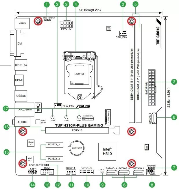 H310m pro vdh plus подключение передней панели Обзор и тестирование материнской платы ASUS TUF H310M-PLUS GAMING: дизайн в бюдж