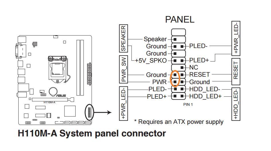 H410m подключение панели ambargo birahane Pis asus h110m k power switch Dev taahhüt çalışma