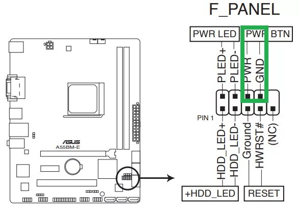 H61m k подключение передней панели Ответы Mail.ru: Куда Powered sw подключать к материнке asus a55bm-e