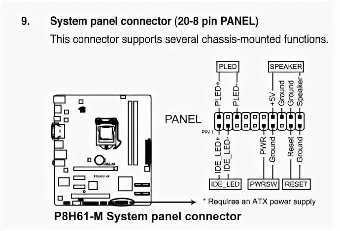 H61m подключение передней панели Ответы Mail.ru: Не могу подключить переднюю панель