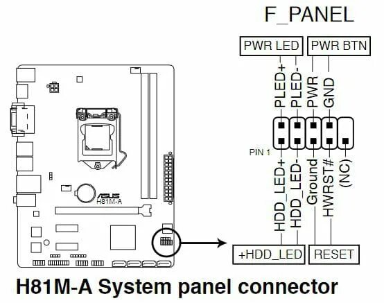 H81m p33 подключение кнопки включения Схема h81m p33 - 96 фото