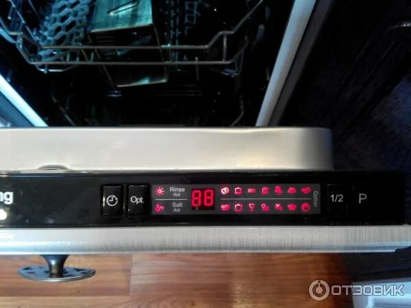 Haier посудомоечная машина индикатор соли как выглядит Отзыв о Встраиваемая посудомоечная машина Korting KDI 4575 незаменимая помощница