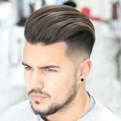 Hairs мужские стрижки Disconnected Undercut + Textured Combed Back Hair Cheveux en arrière homme, Coif