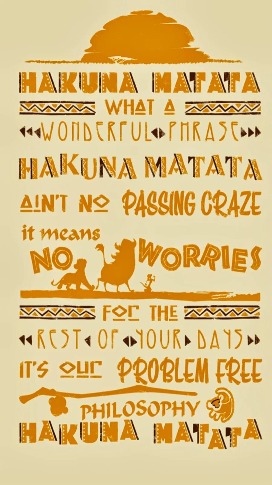 Hakuna matata 9 й комплекс 4а фото Hakuna Matata Lion king quotes, Disney quotes, Quotes disney