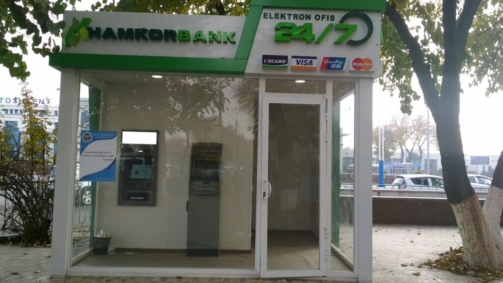 Hamkorbank ул 8 марта 63 2 фото Panorama: Hamkorbank, ATM, Uzbekistan, Tashkent, Taras Shevchenko Street - Yande