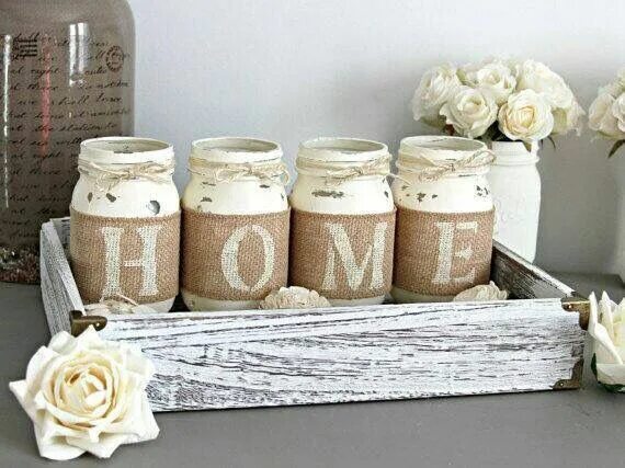 Handmade декор для дома Pin by Sandra Clark on Mason Jars Rustic housewarming, Handmade home, Handmade h