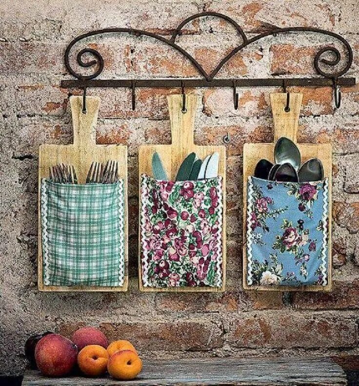 Handmade декор для дома Enfeites para cozinha: Confira Vários Modelos + DIY de Quadro de Talheres Enfeit