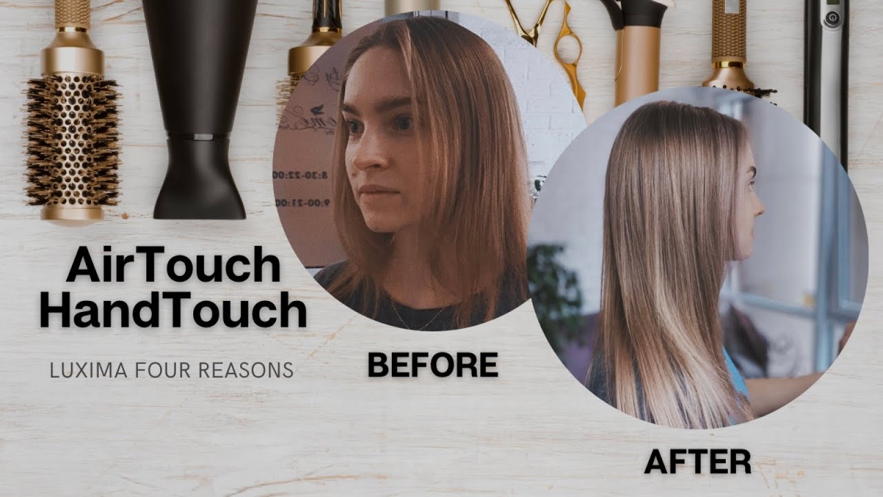Handtouch что за окрашивание техника фото HandTouch+Airtouch Комбинированная техника Окрашивание в технике Хендтач и Аирта