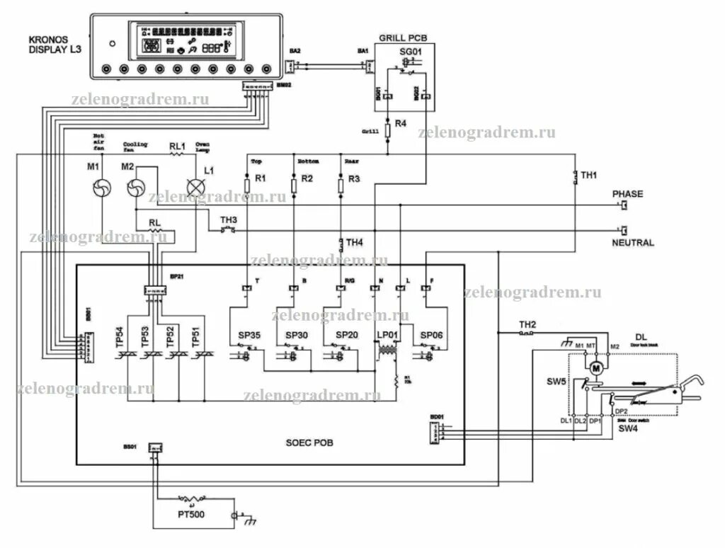 Hansa электросхема схема духовых шкафов с пиролизом Ремонт стиральных машин в Зеленограде