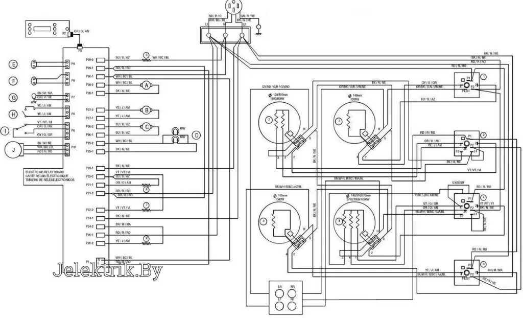 Hansa электросхема Схема АВР. Назначение схемы. БАВР - блок автоматического ввода резерва.... Интер