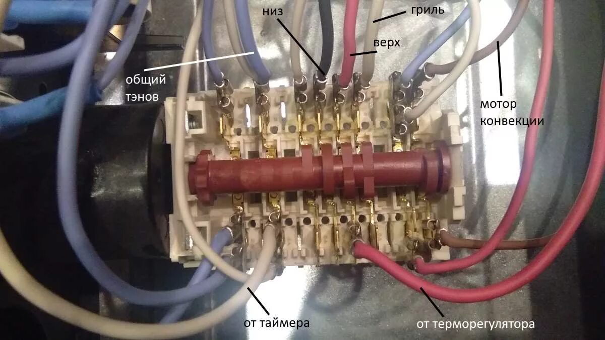 Hansa схемы подключения переключателей Духовка HANSA не работает переключатель режимов 7LA GOTTAK 800810 - Электроплиты