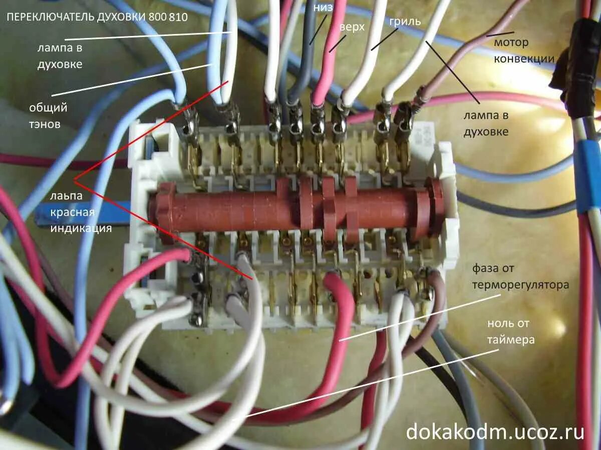 Hansa схемы подключения переключателей Не работает духовка в электрической плите hansa HeatProf.ru