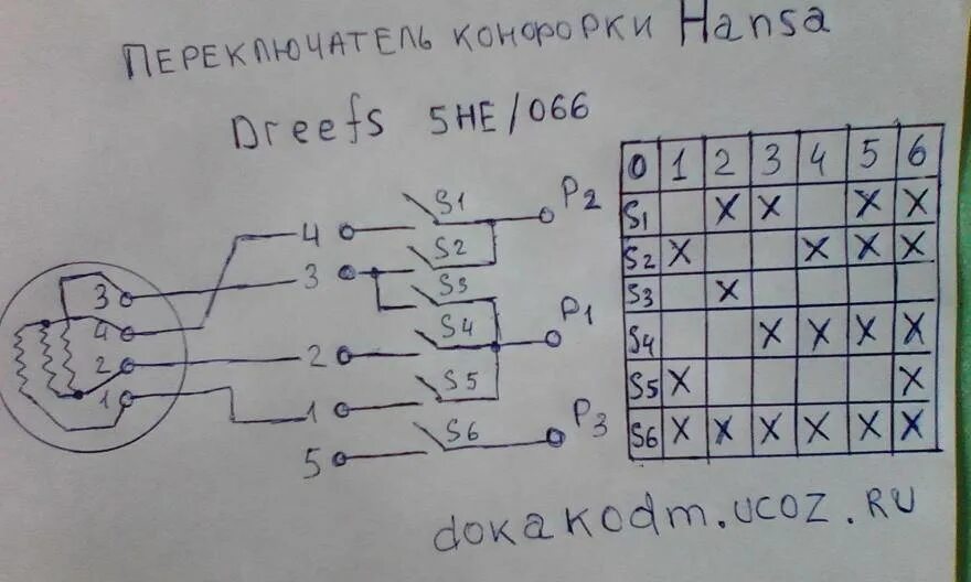 Hansa схемы подключения переключателей Схема подключения конфорок