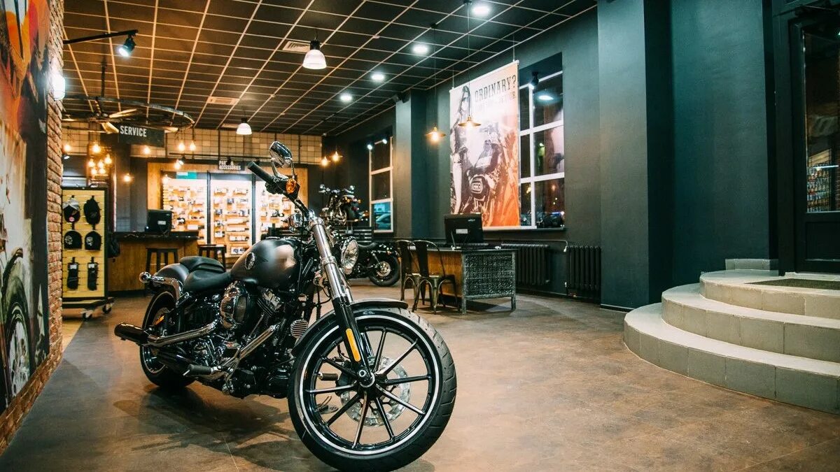 Harley davidson комсомольская ул 88 фото Салон Harley Davidson - cтраница проекта