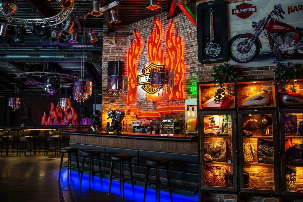 Harley davidson комсомольская ул 88 хабаровск фото Панорама: Harley's, ресторан, ул. Молокова, 56, Красноярск - Яндекс Карты