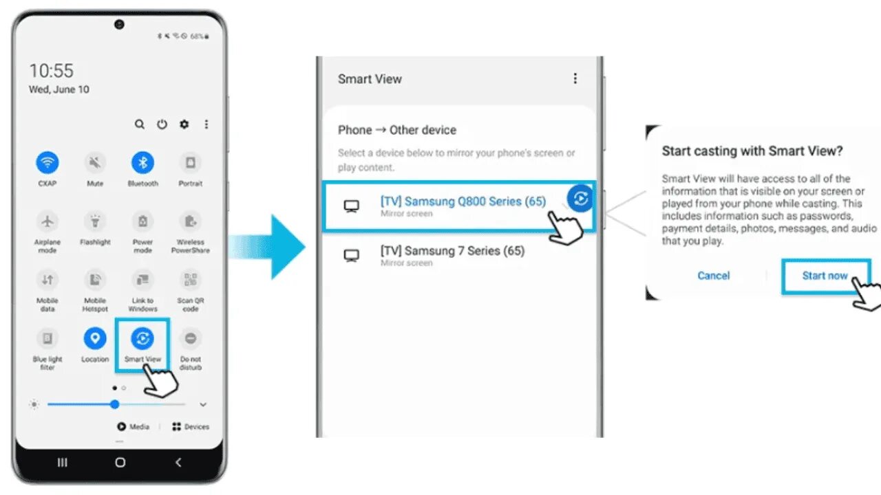 Hartens как подключить телефон How to Cast to your Samsung TV using your Smartphone - Trendblog.net
