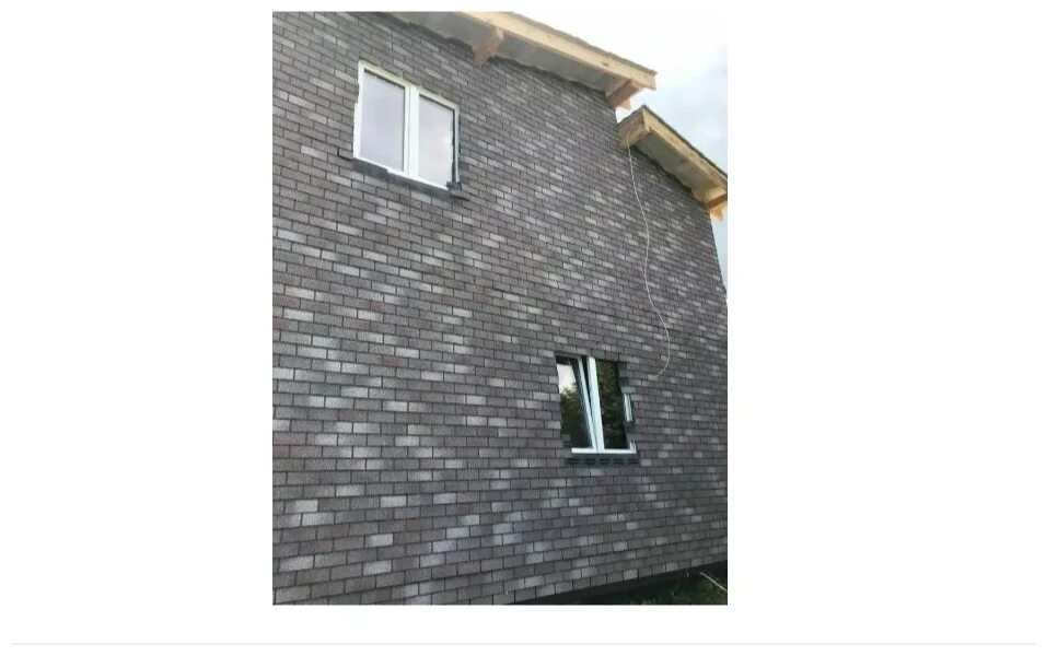 Hauberk готический кирпич фото Фасадная плитка Технониколь HAUBERK готический кирпич (2,5 м2 20шт\уп) - купить 