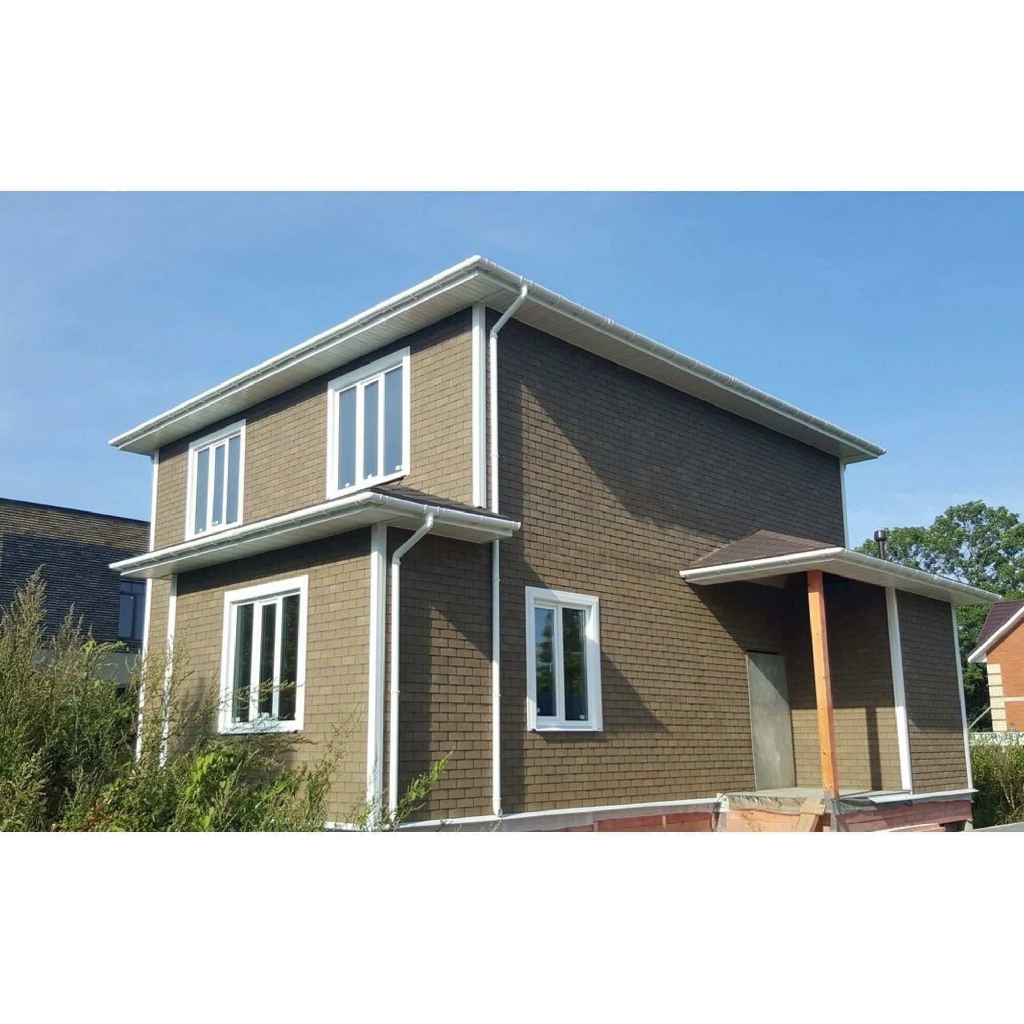 Hauberk песчаный кирпич фото домов Плитка фасадная HAUBERK песчаный кирпич - купить в Москве по цене 1434,0 руб за 