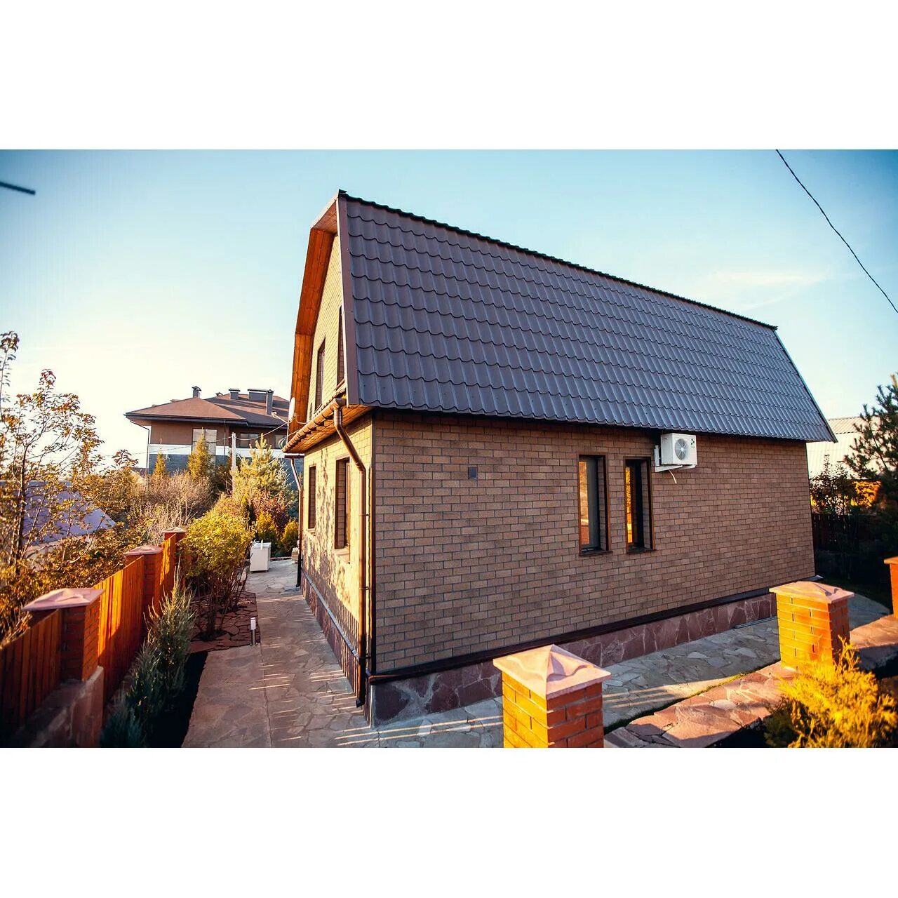 Hauberk песчаный кирпич фото домов Фасадная плитка Hauberk 2.0 м² песчаный - купить в Алматы по цене 10100 тенге - 