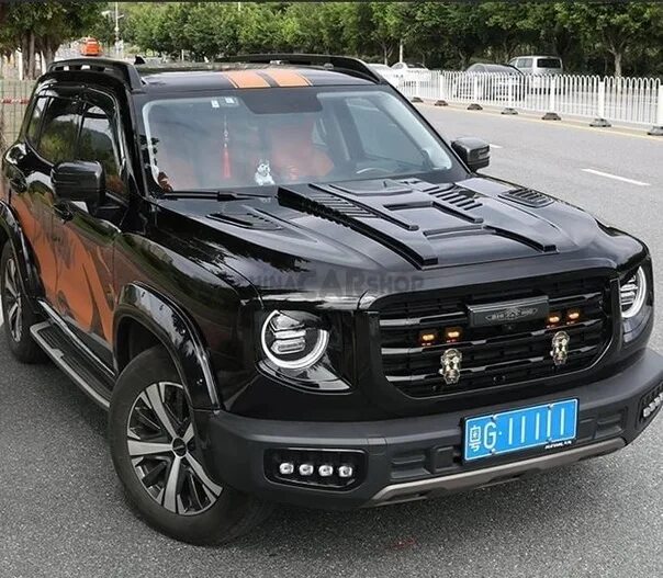 Haval dargo решетка радиатора тюнинг Накладка на капот для Dargo Накладки на капот (жабры) Haval Dargo. Цвет: Черный 