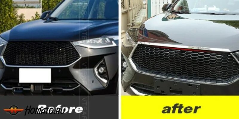 Haval dargo решетка радиатора тюнинг Молдинг верхний решетки радиатора для Хавал Ф7 нержавейка в интернет магазине Ho