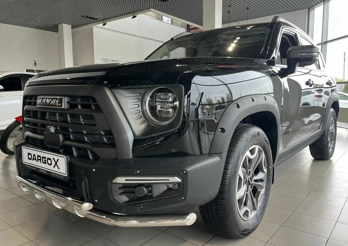 Haval dargo тюнинг решетка Защита переднего бампера с перемычками для автомобиля HAVAL Dargo X 2023 арт. HV