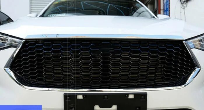 Haval dargo тюнинг решетка Стальная накладка на кромку капота OEM-Tuning /хавал ф7 " 2024 по низким ценам
