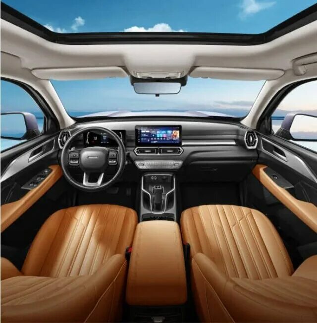 Haval h3 2024 интерьер В его кабину поместится даже квадроцикл: рассекречен салон бюджетного внедорожни