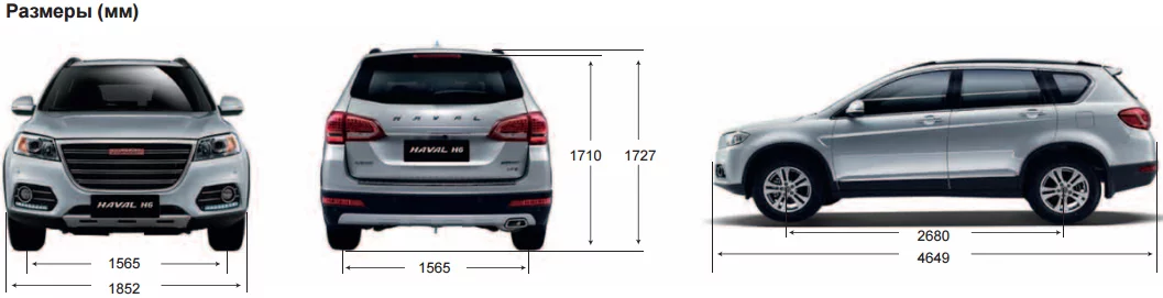 Haval h9 габариты комплектации фото I - Технические характеристики Haval H6 I Haval H6 Club
