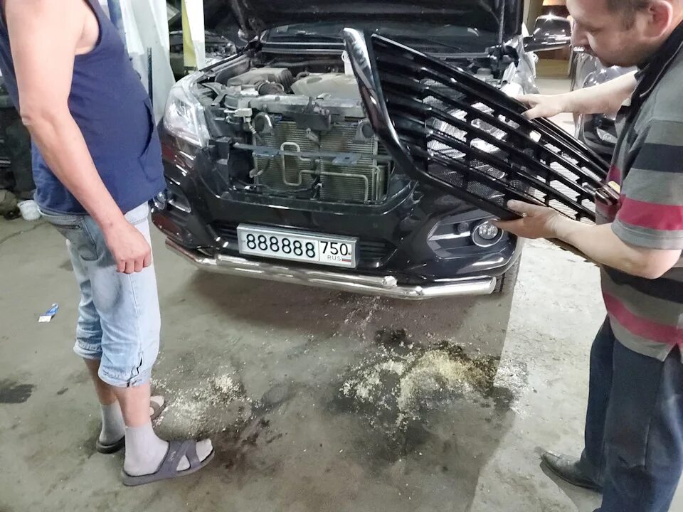 Haval h9 тюнинг решетки радиатора Переход решетки радиатора и дисков на тёмную сторону. Замена штатной резины. Ощу