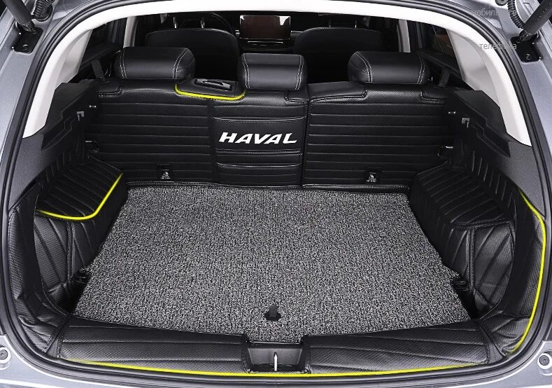 Haval jolion 2024 фото багажника Коврики в багажник с текстильной вставкой (7 элементов) Jinkai JNK00109 для Hava