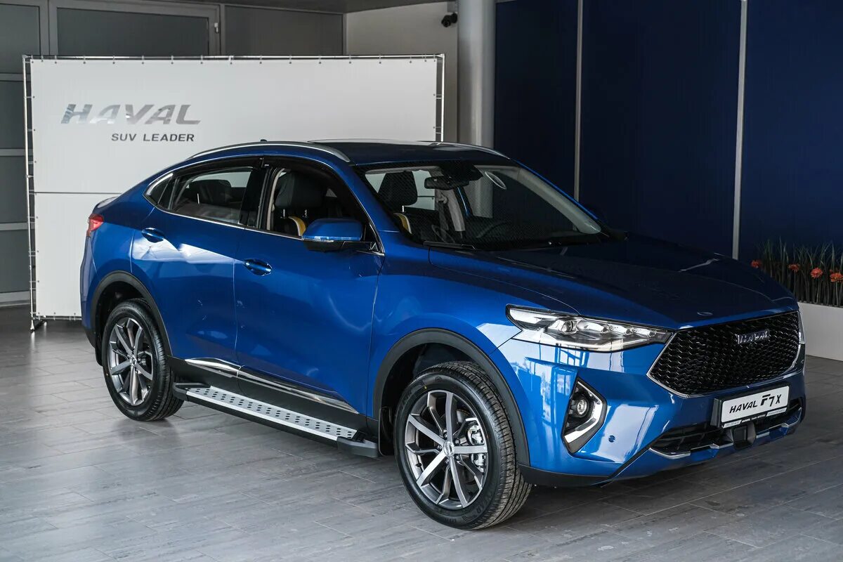Haval синий фото Фото хавал ф7x синий
