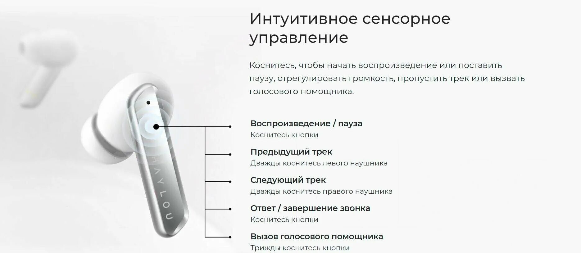 Haylou наушники подключение к телефону Беспроводные наушники Haylou W1, белый - купить в интернет-магазине по низкой це