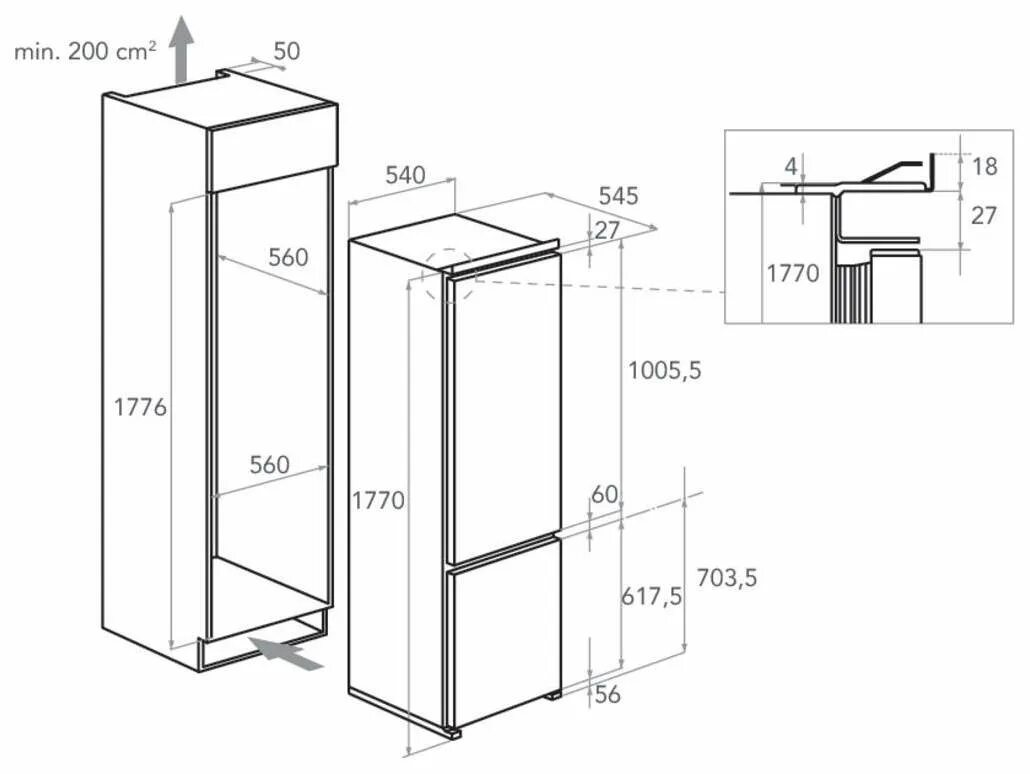 Hbw5518eru схема установки Встраиваемый холодильник KitchenAid KCBCR18600 White - отзывы покупателей на мар